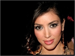 twarz, Kobieta, Kim Kardashian, kolczyki