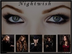 twarze, spojrzenie, oczy, Nightwish, zespół
