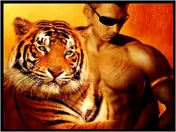 Okulary, Tygrys, Mężczyzna