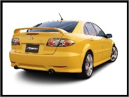 Tył, Żółta, Mazda 6