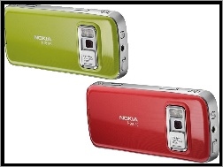 Tył, Zielona, Nokia N79, Czerwona