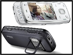 Tył, Srebrny, Nokia N86, Czarny