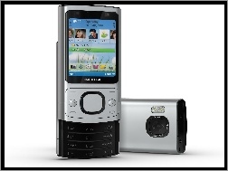 Tył, Srebrna, Nokia 6700 slide, Przód