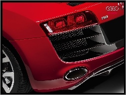 Tylna, Audi R8, Czerwone, Lampa