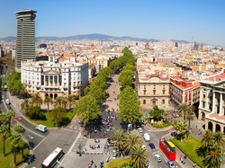 Ulica, Hiszpania, Barcelona, Miasto