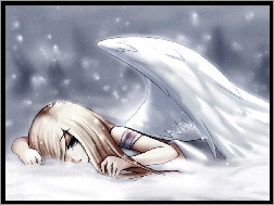 Śnieg, Upadły, Anioł