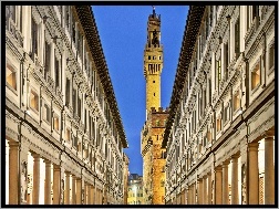 Pałac Palazzo Vecchio, Florencja, Włochy, Muzeum Galeria Uffizi