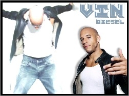 Vin Diesel, czarna kurtka