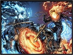 Walka, Ghost Rider, Płomienie
