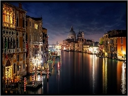 Włochy, Wenecja, Nocą