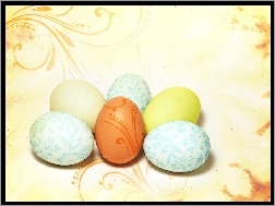 Jajka, Wielkanoc, Malowane