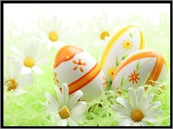 Kwiatki, Wielkanoc, Jajka