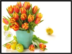 Tulipany, Wielkanoc, Jajka