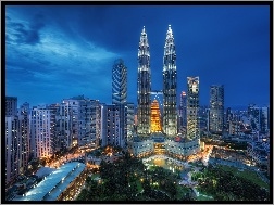 Wieże, Lumpur, Kuala, Malezja, Bliźniacze