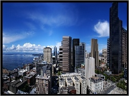 Wieżowce, Miasta, Panorama, Seattle