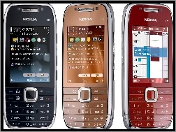 Wiśniowy, Czarny, Nokia E75, Brązowy