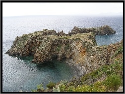 Włochy, Skały, Morze, Panarea