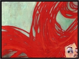 Włosy, Twarz, Kobieta, Czerwone