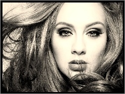 Włosy, Adele, Piosenkarka, Rozwiane