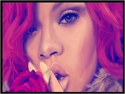 Włosy, Rihanna, Piosenkarka, Różowe