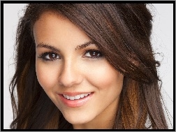 Włosy, Victoria Justice, Uśmiechnięta, Twarz