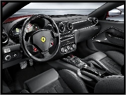 Wnętrze, Ferrari 599, Ciemne