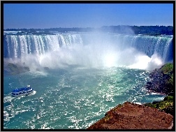 Woda, Wycieczki, Niagara, Wodospad, Wzburzona