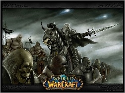 fantasy, wojownik, czaszka, World Of Warcraft, koń