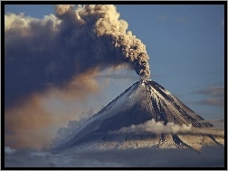 Erupcja, Wulkan, Dym