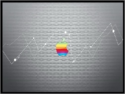 Wykres, Tęczowe, Apple, Logo