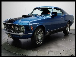 Wystawa, Niebieski, Ford Mustang