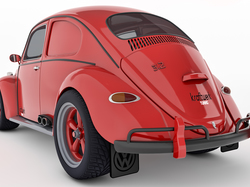Zabytkowy, Volkswagen Beetle Custom, 1963