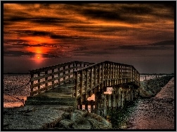 Most, Zachód, Słońca