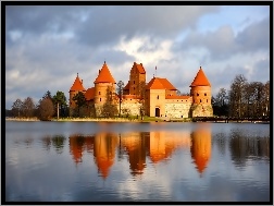 Zamek, Jezioro, Troki, Litwa, Galwe