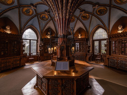 Niemcy, Zamek Marienburg, Biblioteka, Wnętrze, Dolna Saksonia