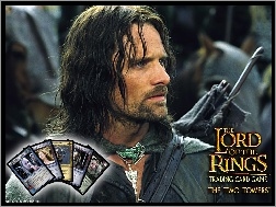 karty, Viggo Mortensen, The Lord of The Rings, zbroja