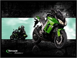 Motocykliści, Zielony, Kawasaki Z 1000 SX, Motocykl