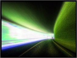 Zielony, Tunel