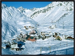 Arlberg, Zima, Śnieg, Tyrol, Kurort Narciarski, Austria