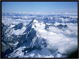 Zima, Alpy, Szwajcaria, Góry
