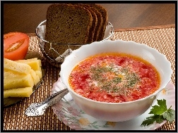 Chleb, Zupa, Pomidorowa