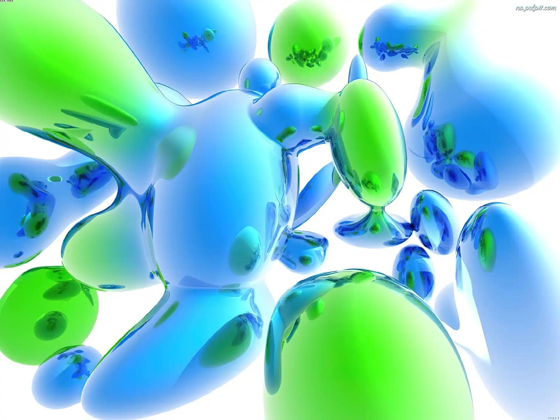 balony, Wektorowa, 3D, kolorowe