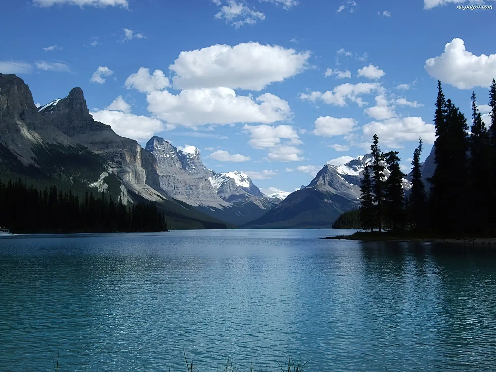 Jezioro, Banff, Góry