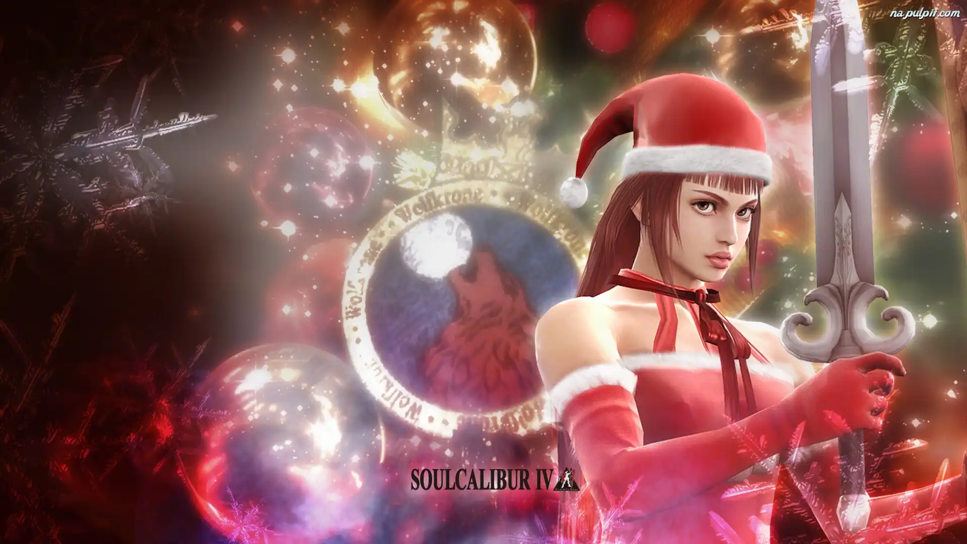 Kobieta, Bombki, Miecz, Hilde, Soul Calibur IV, Święta