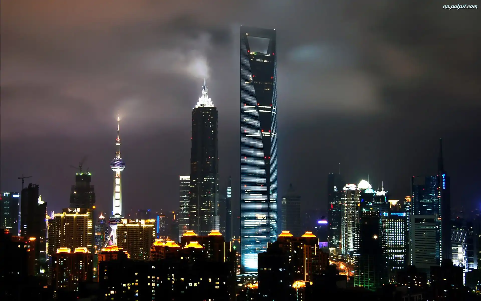 Center, World, Shanghai, Chiny, Financial