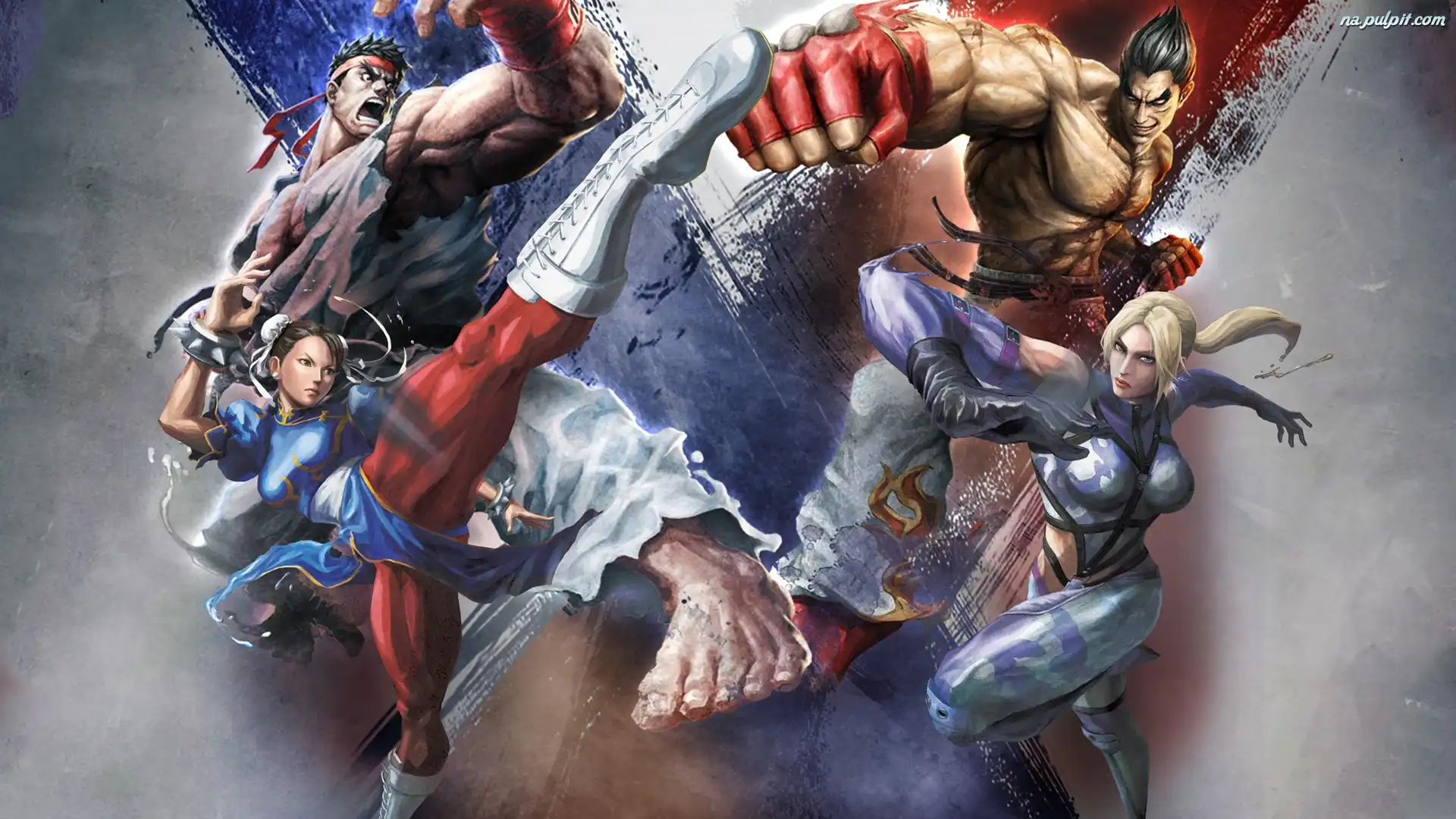 Kazuya Mishima, Chun-Li, Ryu, Street Fighter X Tekken, Nina Williams