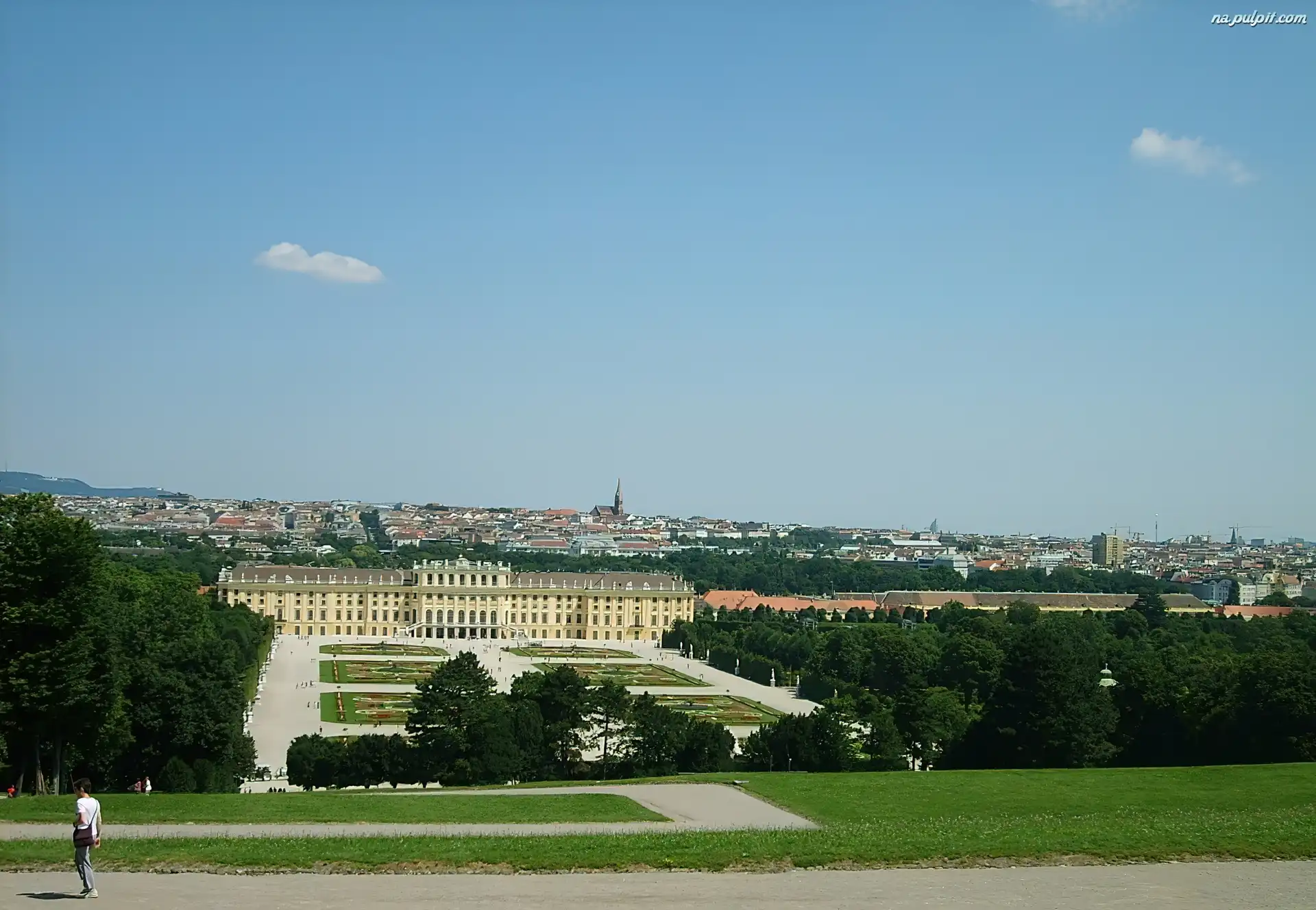 Dworek, Wiednia, Panorama, Park Schönbrunn