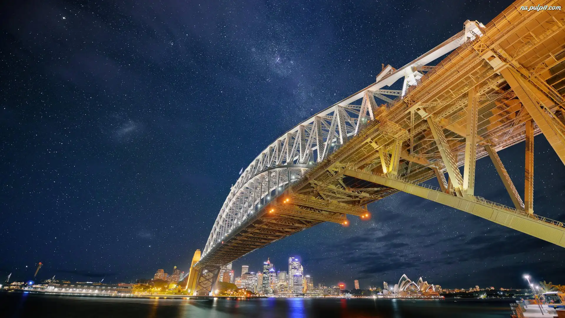 Niebo, Australia, Most, Sydney Harbour Bridge, Sydney, Gwiazdy