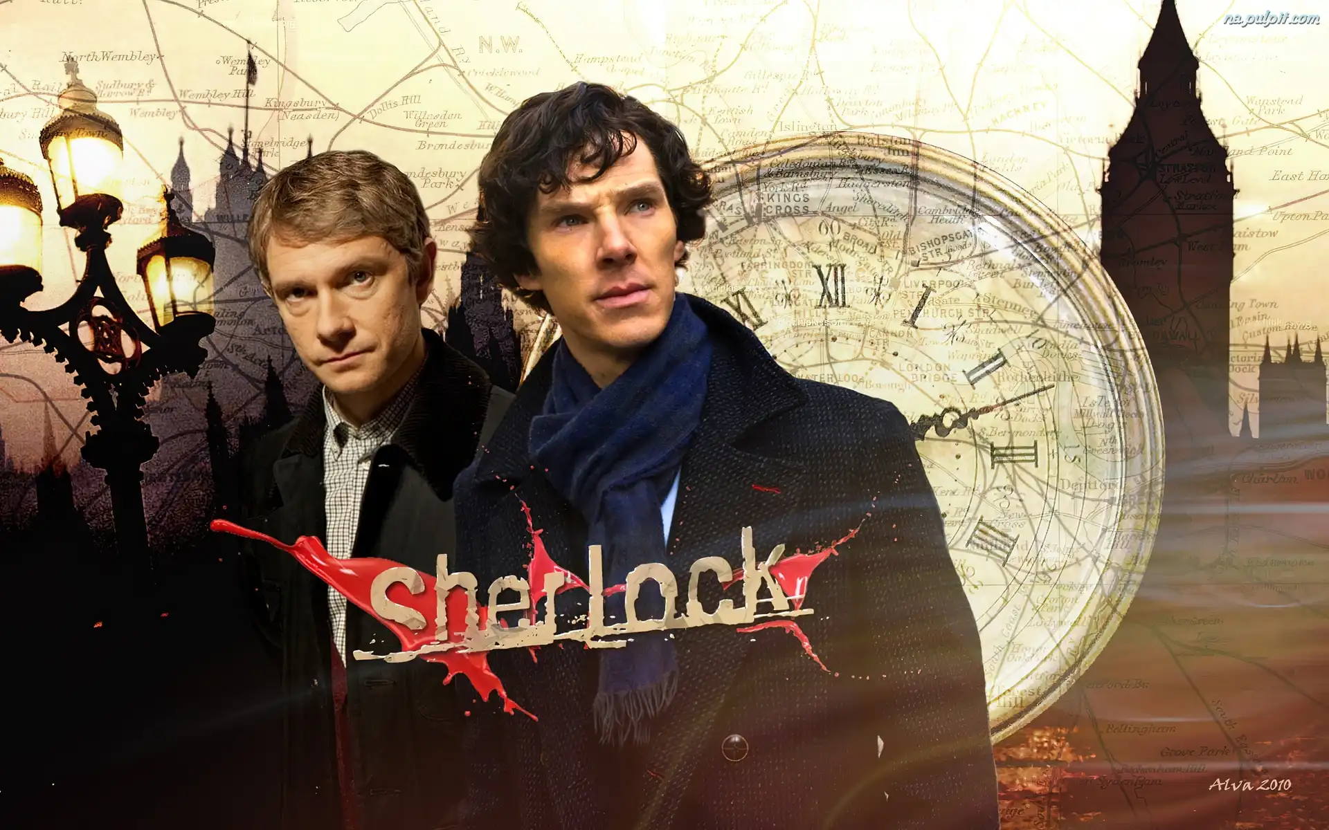 Londyn, Martin Freeman, Sherlock, Benedict Cumberbatch