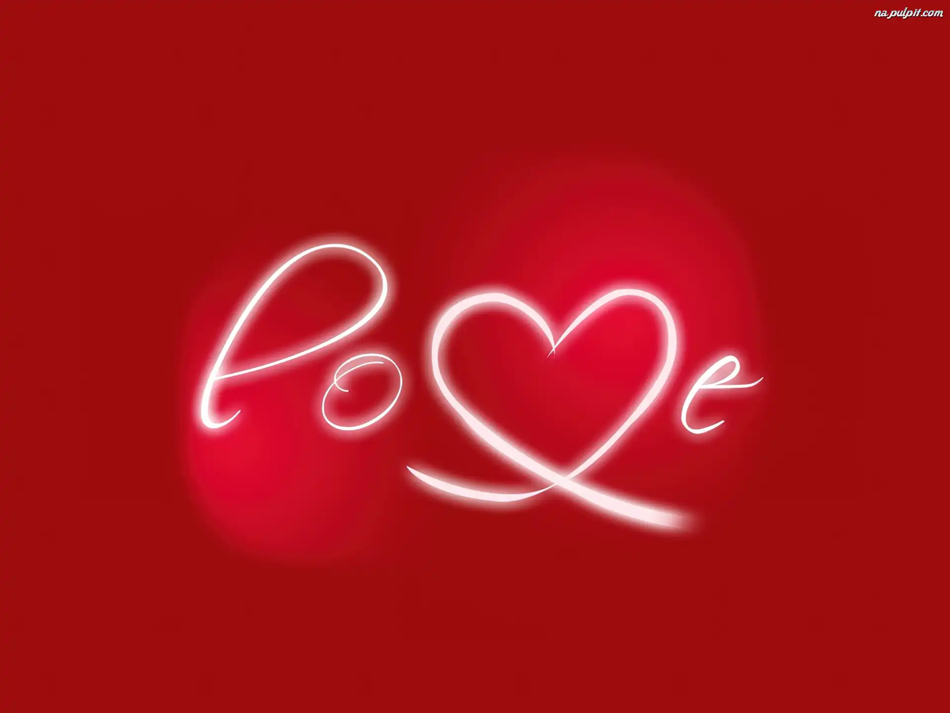 Tło, Love, Czerwone